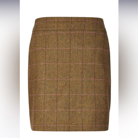 Barbour Birch 100% Plaid Wool Skirt 10 - Picture 3 of 7